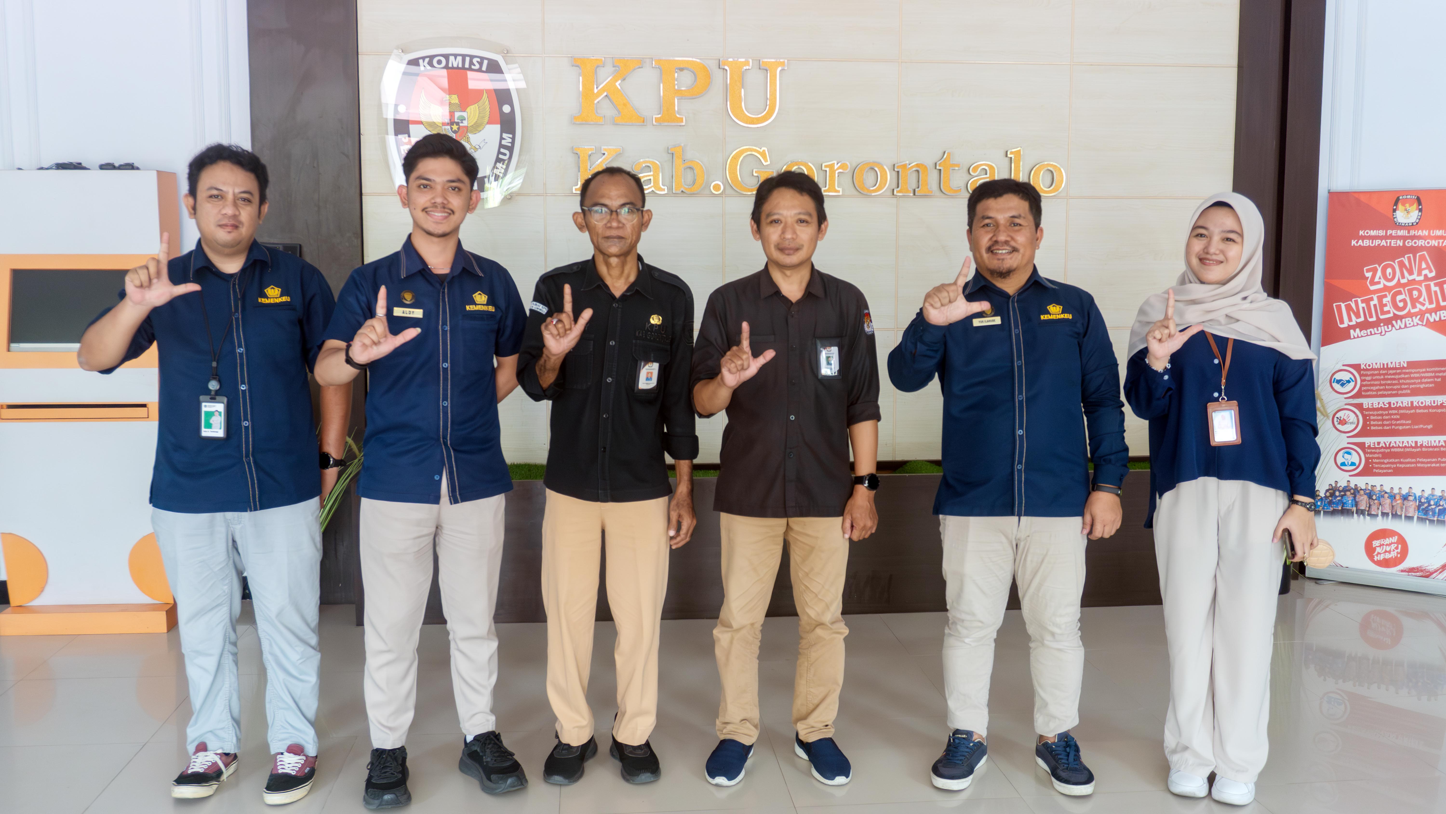 KPU Kabupaten Gorontalo dan KPKNL Gorontalo Sukses Gelar Lelang Aset Negara Secara Online, Raup Pendapatan Puluhan Juta Rupiah