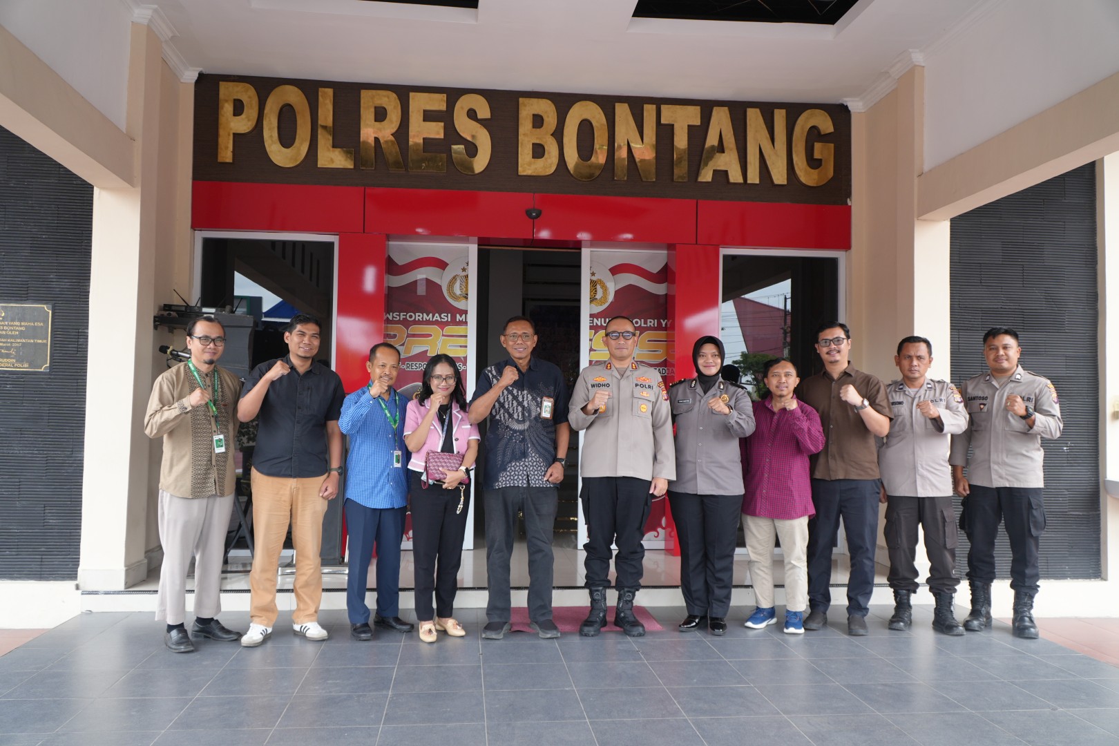 Kunjungan Kerja KPKNL Bontang ke Kepolisian Resor Kota Bontang dan BPJS Ketenagakerjaan Kota Bontang 