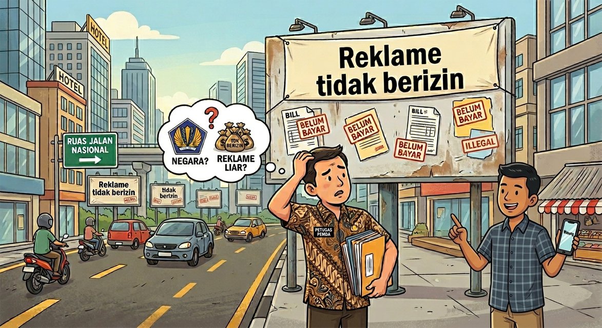 Dapatkah Kewajiban Atas Penempatan Reklame Di Ruas Jalan Nasional  Ditagih Sebagai Piutang Negara? Bukti Dari Indonesia Timur