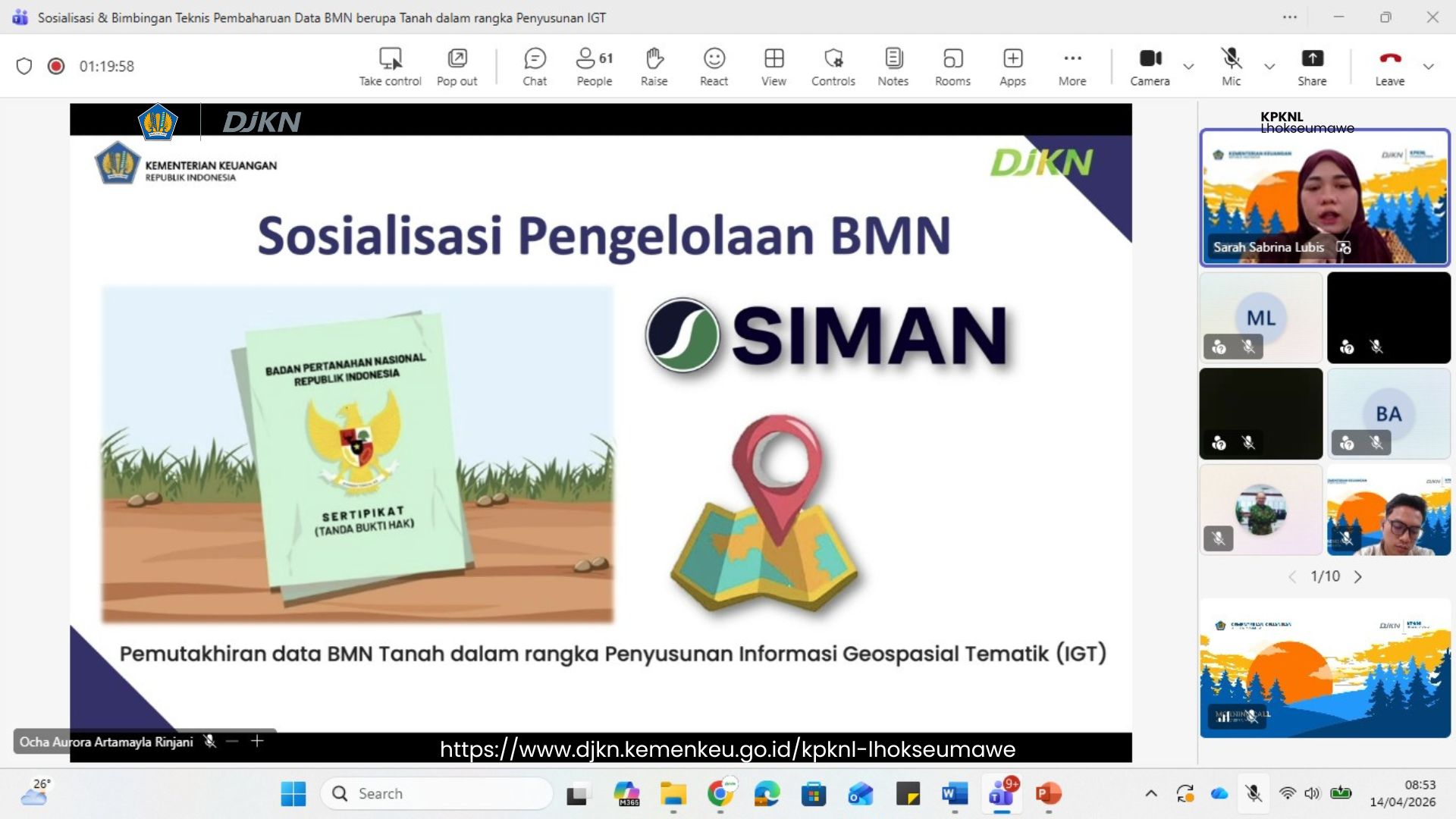Kolaborasi KPKNL Lhokseumawe dan Kanwil ATR/BPN; Perkuat Akurasi Data Aset Negara 
