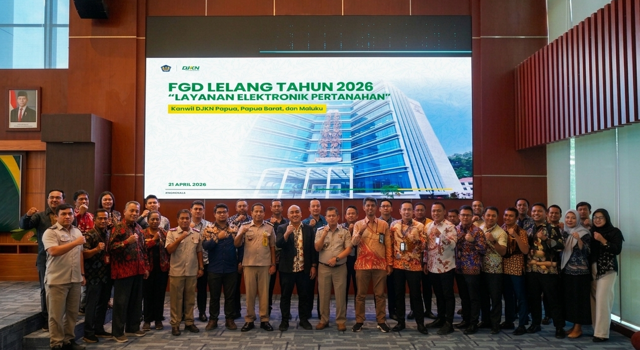 FGD Lelang 2026: Kanwil DJKN Papabaruku Dorong Pemanfaatan Layanan Pertanahan melalui SKPT Elektronik