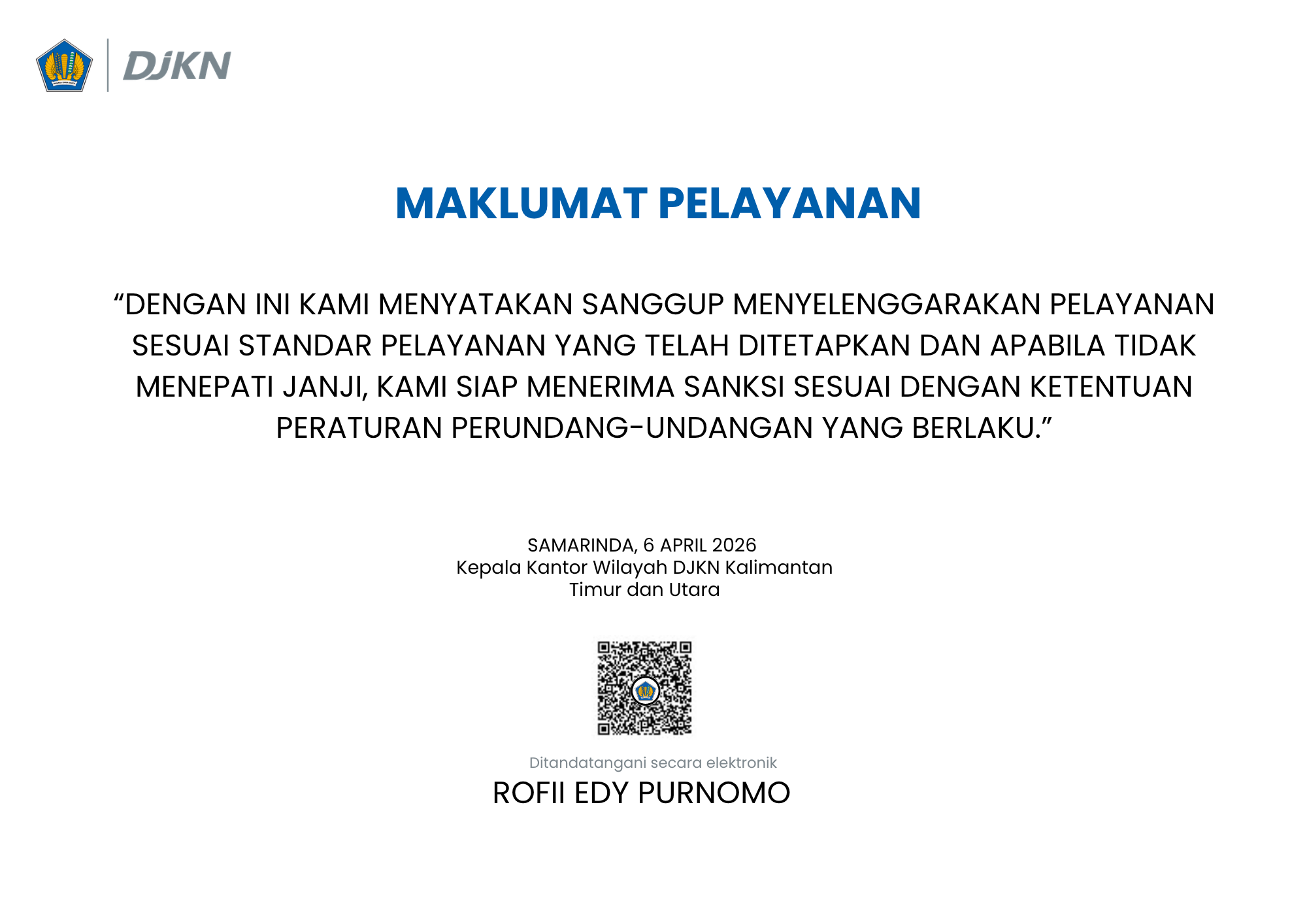 Maklumat Layanan 2026