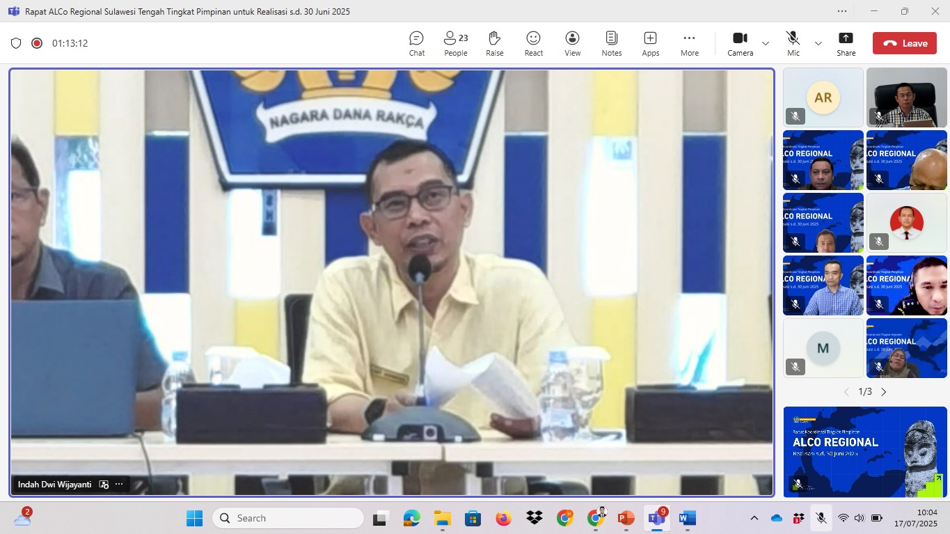 Realisasi APBN Regional Provinsi Sulawesi Tengah s.d. 30 Juni 2025: APBN dalam Kerangka Stabilisasi dan Akselerasi Pembangunan