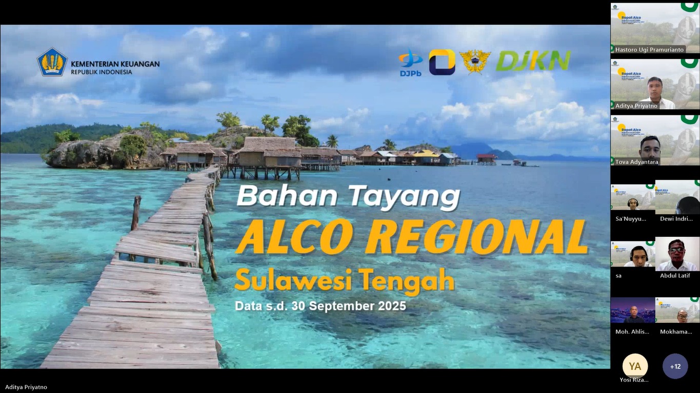 Realisasi APBN Regional Provinsi Sulteng s.d. 30 September 2025 : APBN dalam Kerangka Stabilisasi dan Akselerasi Pembangunan