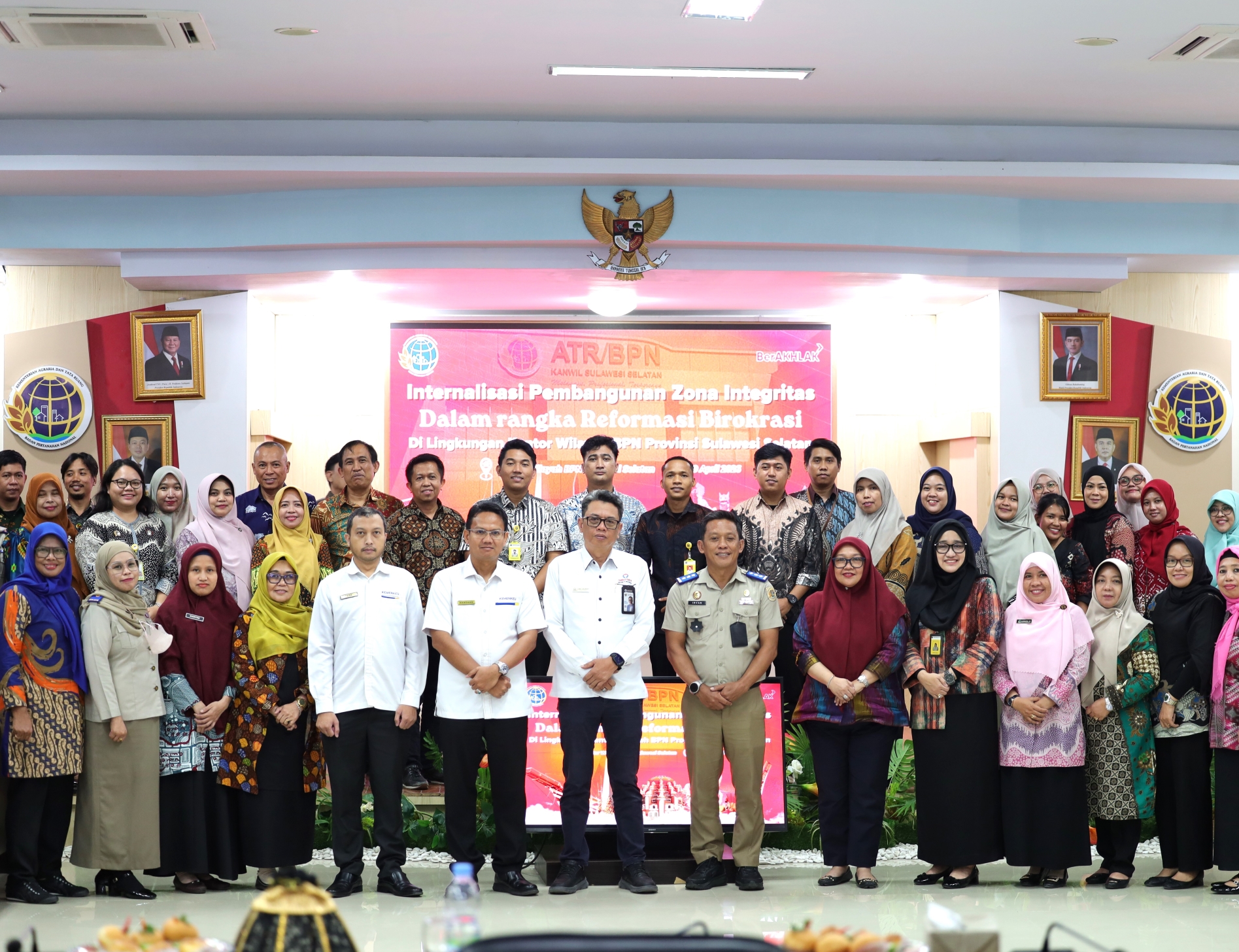 Kanwil DJKN Sulseltrabar Dukung Akselerasi Pembangunan Zona Integritas di Lingkungan Kanwil BPN Provinsi Sulawesi Selatan