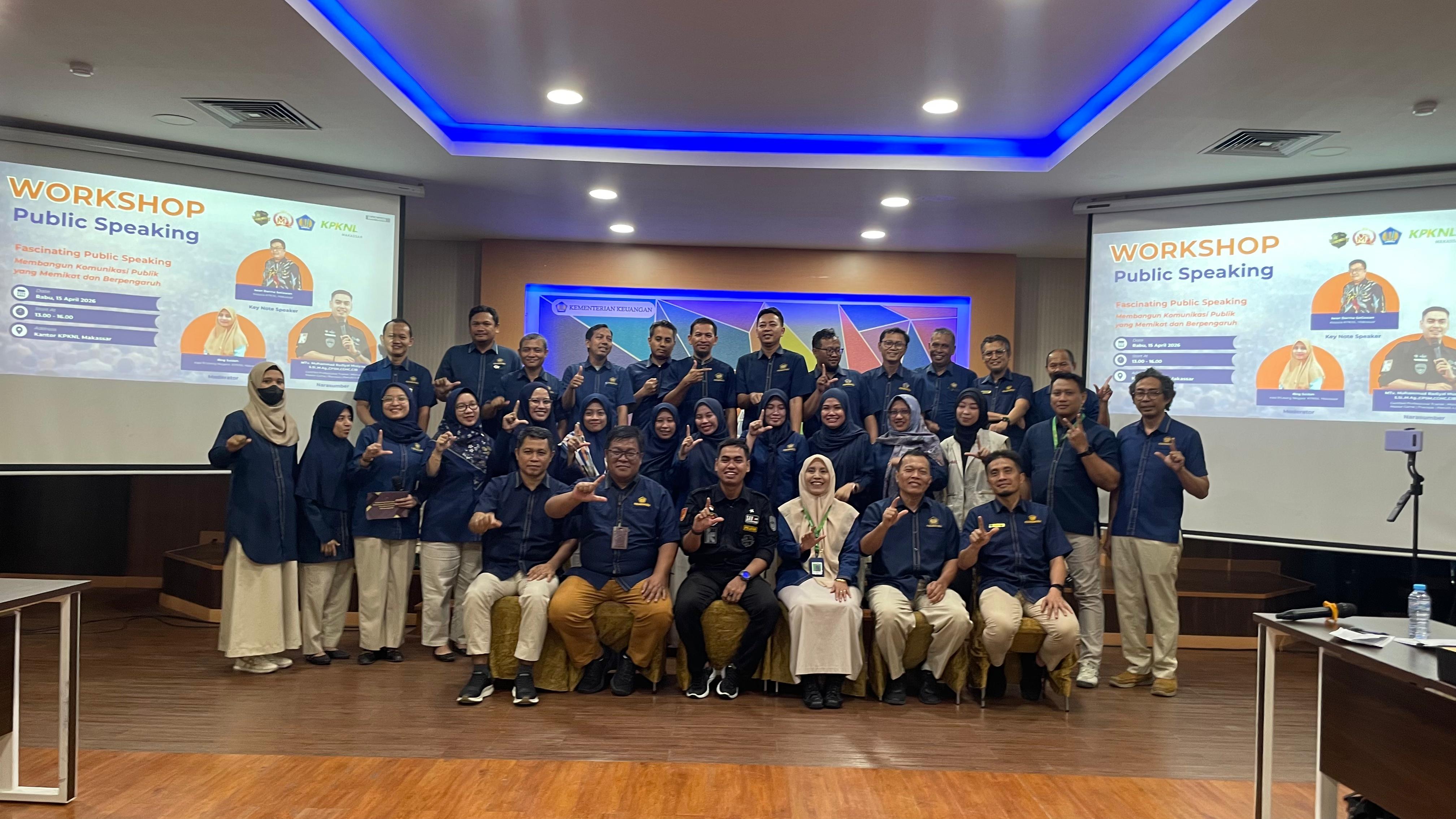 KPKNL Makassar Gelar Kegiatan &ldquo;Fascinating Public Speaking&rdquo; untuk Tingkatkan Kompetensi Pegawai
