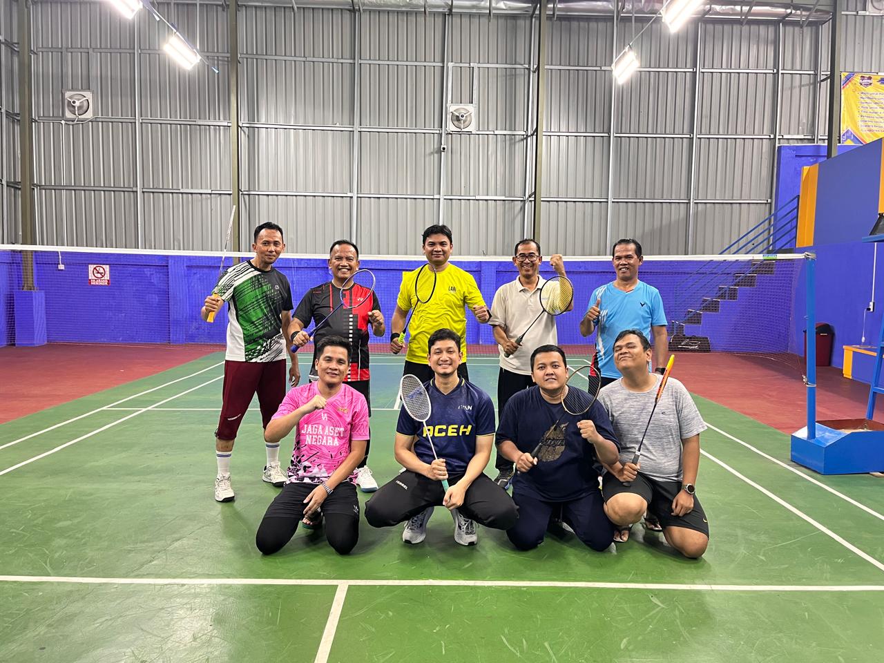 Lewat Badminton Bersama, KPKNL Bengkulu Perkuat Bintal Kejiwaan Pegawai