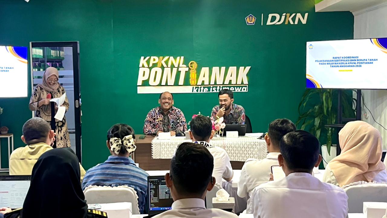 KPKNL Pontianak Perkuat Sinergi dalam Percepatan Sertipikasi BMN Tahun 2026