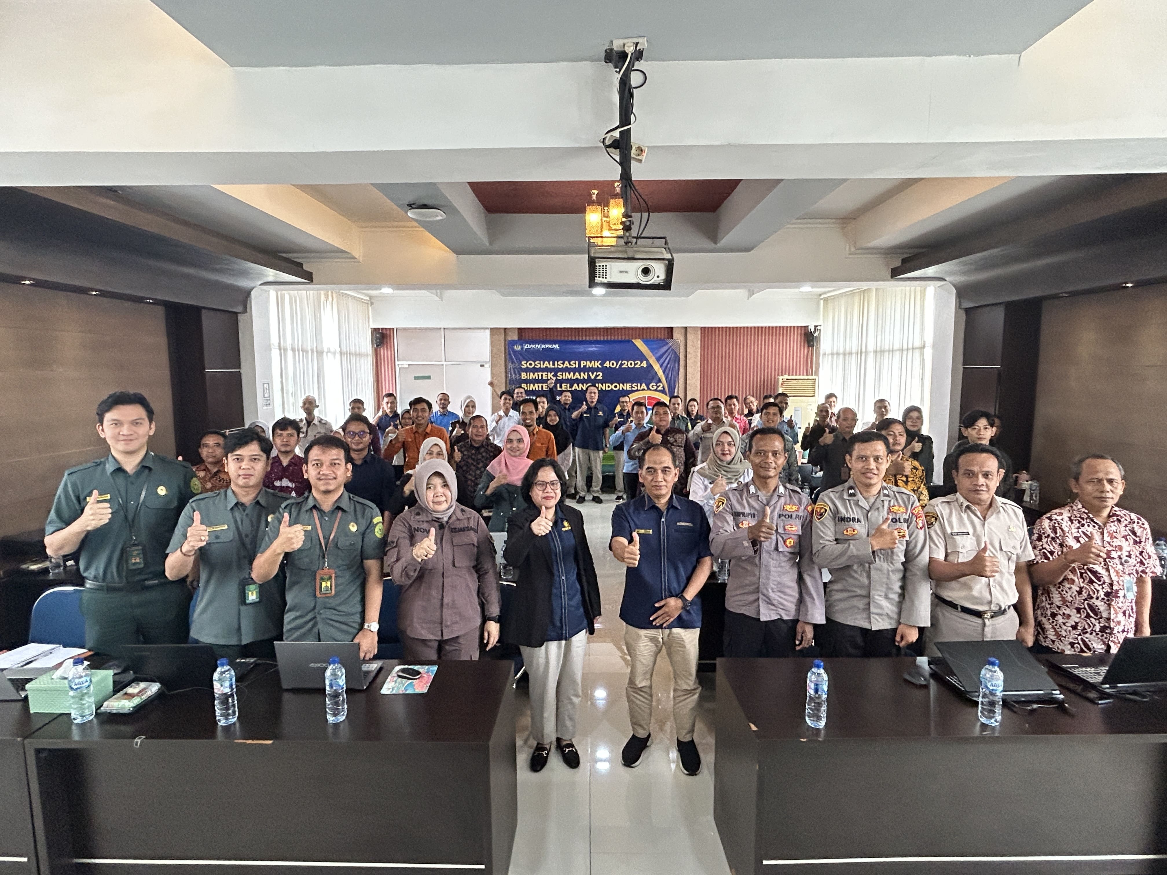 Sosialisasi PMK 40/2024, Bimbingan Teknis SIMAN V2, Bimbingan Teknis Lelang Indonesia G2 di Wilayah Kerja KPKNL Metro Tahun 2026