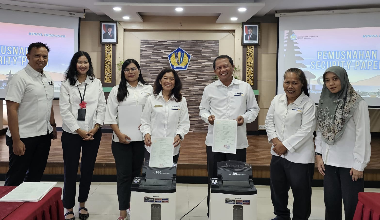 KPKNL Denpasar Laksanakan Pemusnahan Security Paper 