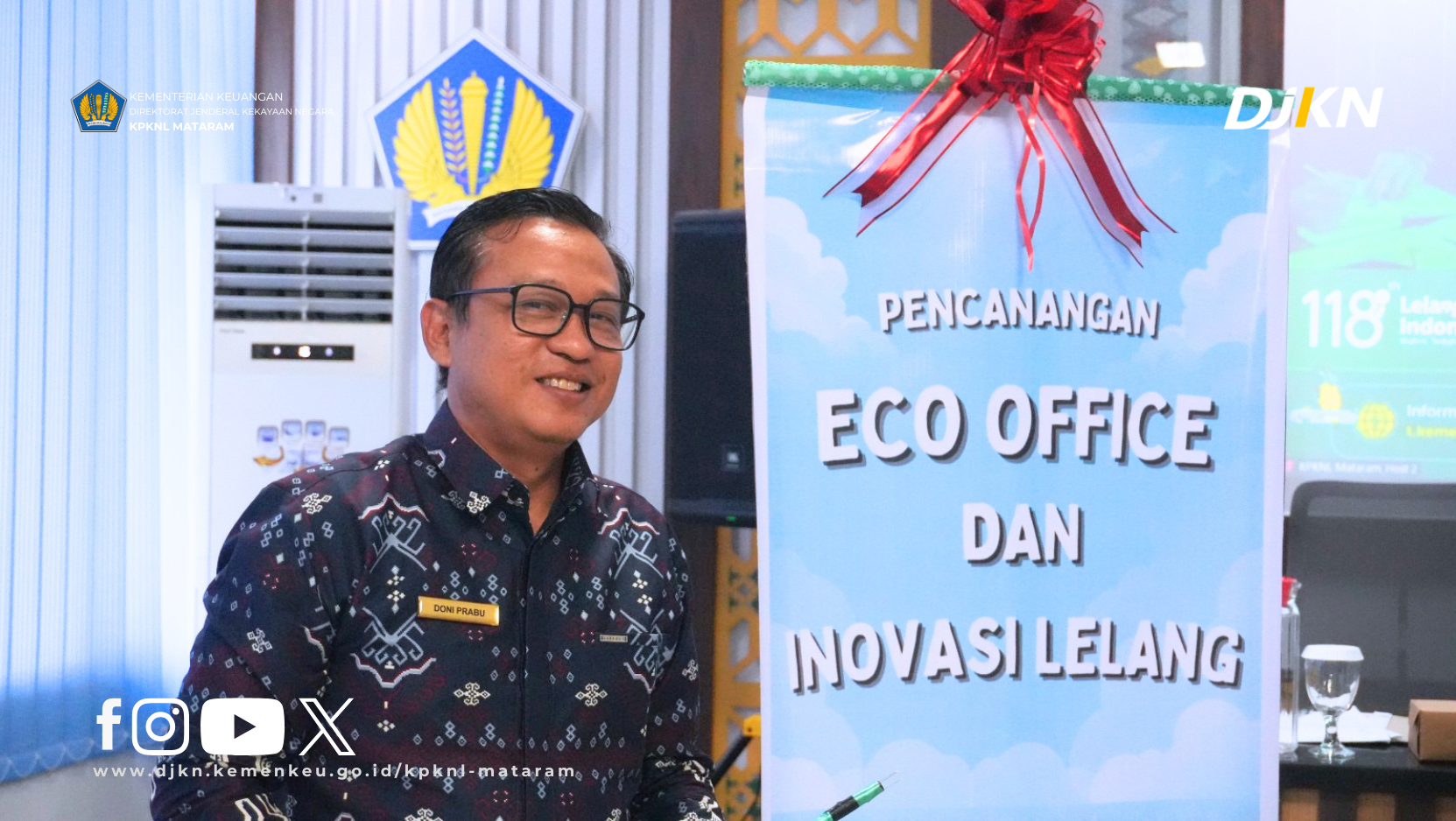 Pencanangan Kantor Ramah Lingkungan (Eco-Office) dan Inovasi Pelayanan Lelang BPHTB Online