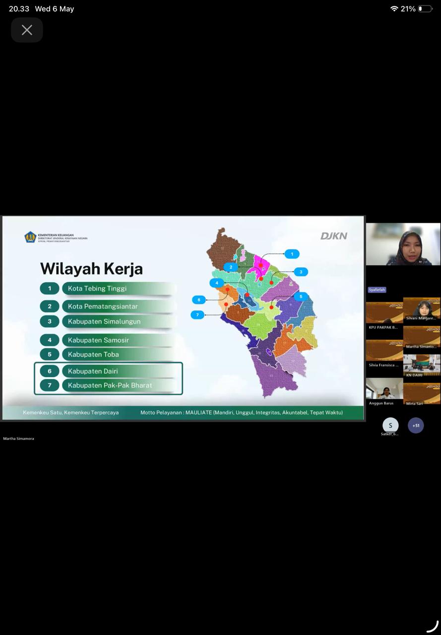 Press Conference APBN Kantor Pelayanan Perbendaharaan Negara Tipe A1 Sidikalang