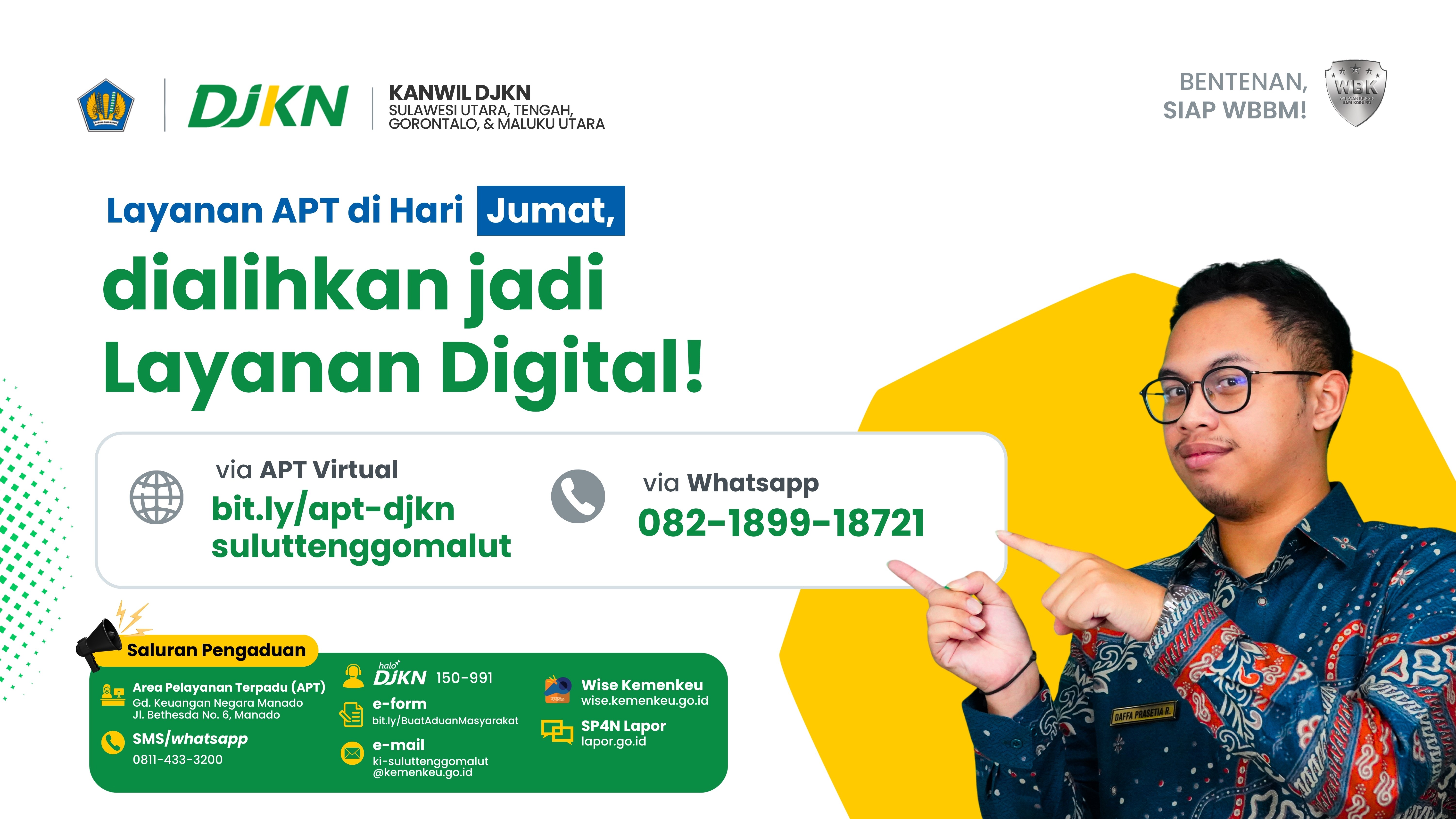 Layanan APT di Hari Jumat, dialihkan jadi Layanan Digital!