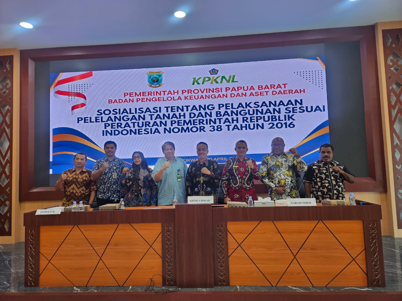 KPKNL Sorong Jadi Narasumber Kegiatan Sosialisasi Lelang dalam Rangka Penyelesaian Tuntutan Ganti Rugi (TGR)
