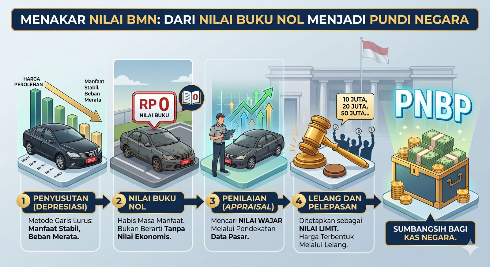 Menakar Nilai BMN: Dari Rp0 Menjadi PNBP