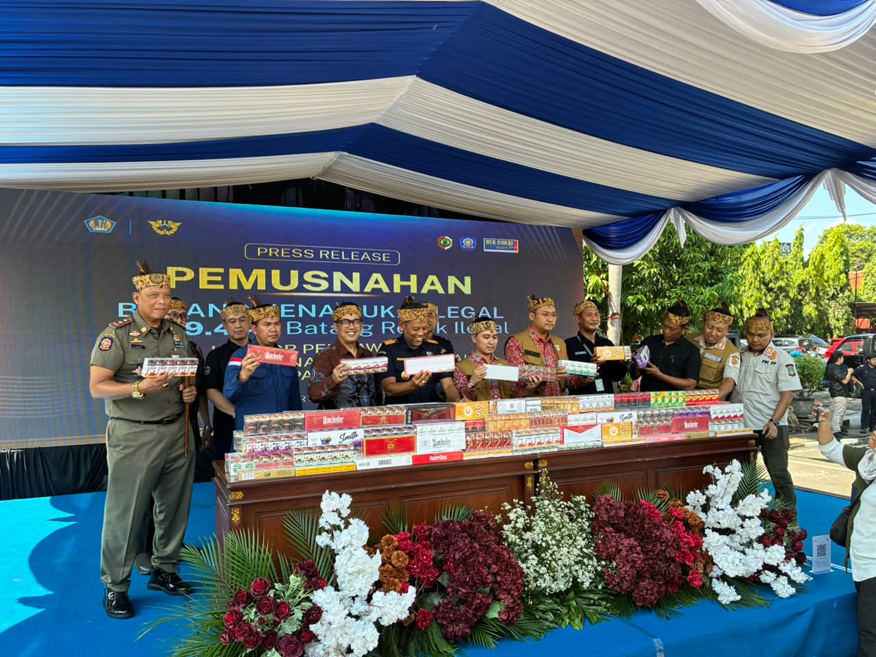 Pemusnahan Barang Milik Negara Hasil Penindakan,  Komitmen Negara Menjaga Penerimaan Negara,
