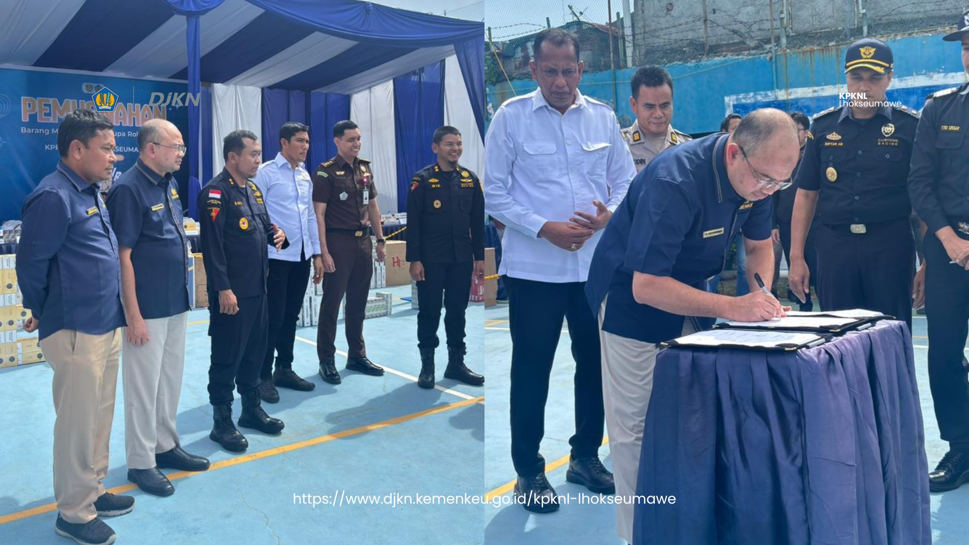 Melalui Persetujuan DJKN, Jutaan Batang Rokok Ilegal Dimusnahkan di Lhokseumawe
