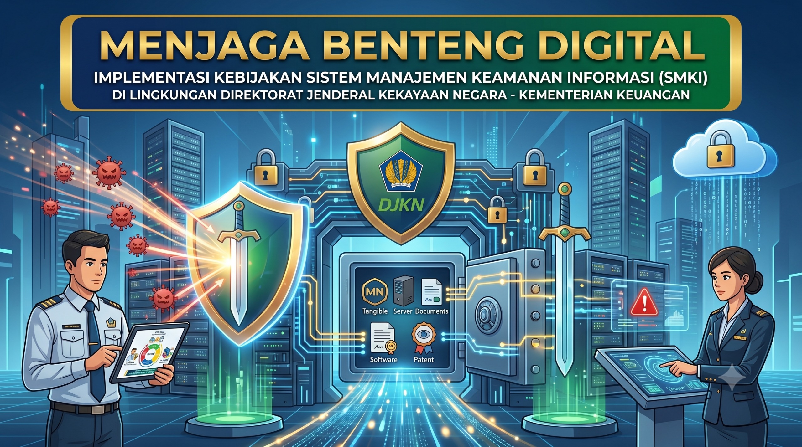 MENJAGA BENTENG DIGITAL: IMPLEMENTASI KEBIJAKAN SISTEM MANAJEMEN KEAMANAN INFORMASI DI LINGKUNGAN DJKN