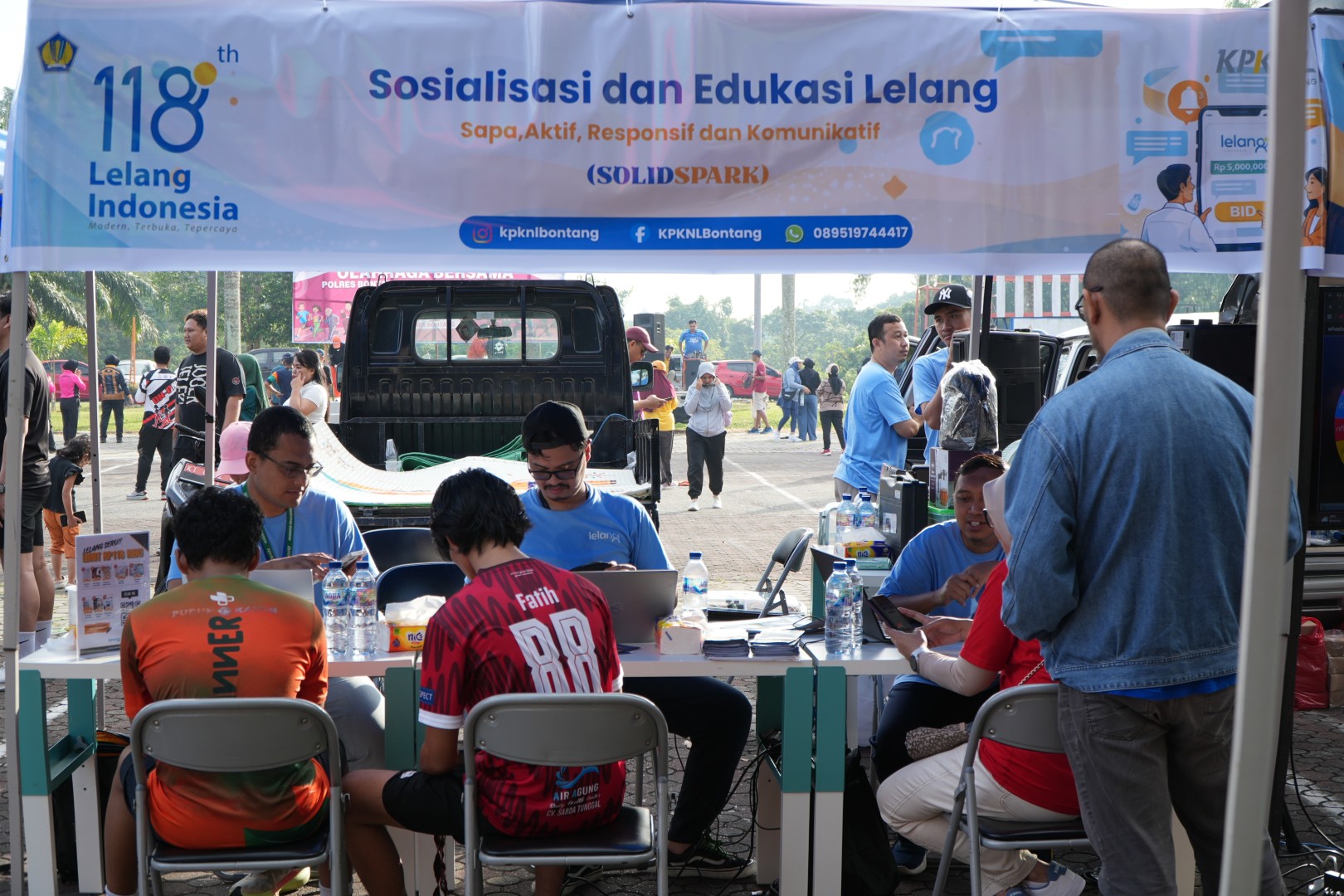 Lelang Semakin Dikenal, SOLID SPARK KPKNL Bontang Dalam Rangka 118 Tahun Lelang di Sunday Market Bontang