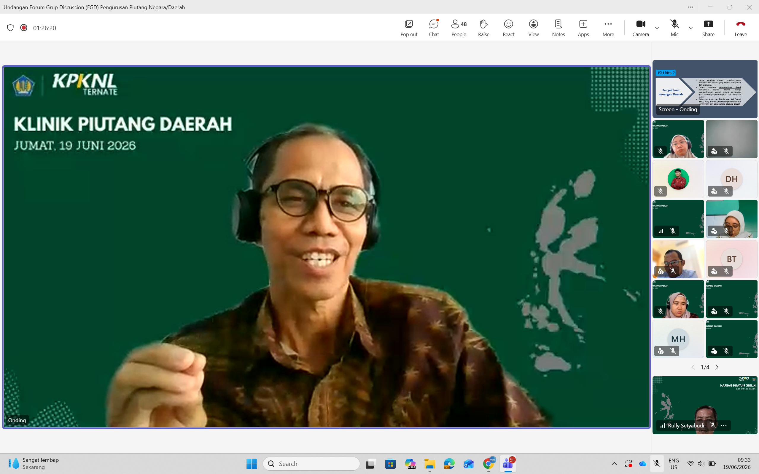 KPKNL Ternate Gelar FGD &ldquo;Klinik Piutang Daerah&rdquo; untuk Perkuat Tata Kelola Piutang Pemerintah Daerah