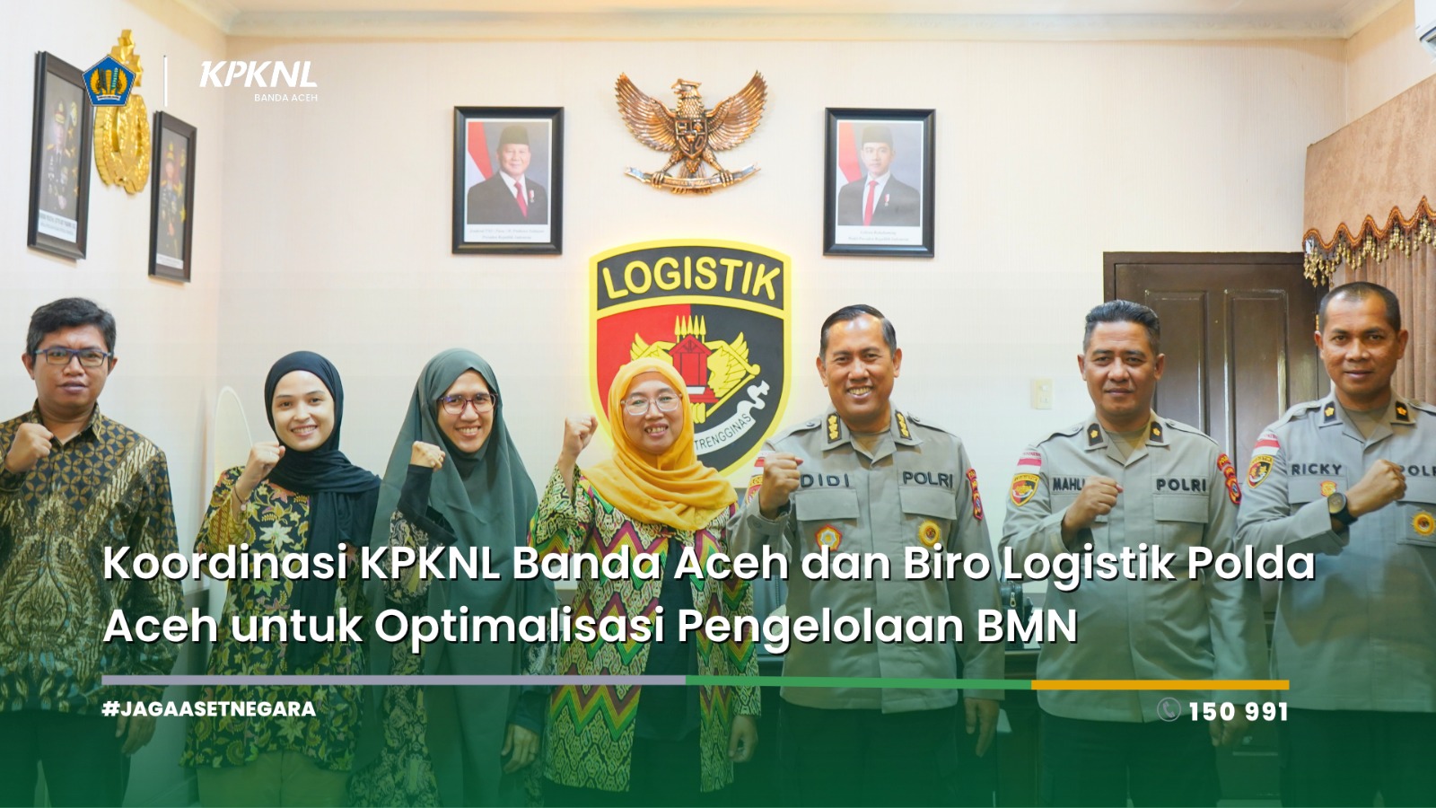 Koordinasi KPKNL Banda Aceh dan Biro Logistik Polda Aceh untuk Optimalisasi Pengelolaan BMN