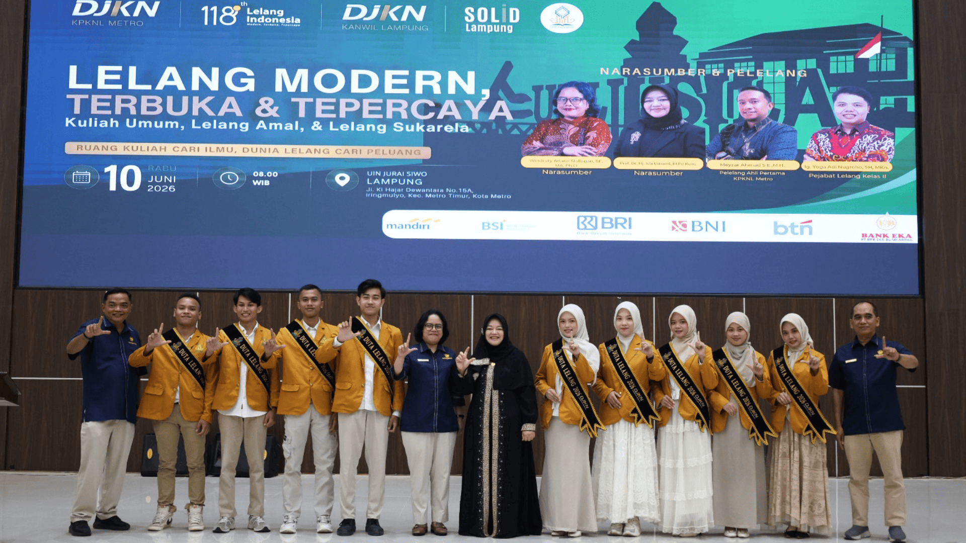 Kanwil DJKN Lampung dan Bengkulu dan KPKNL Metro Melaksanakan Pembinaan Sosialisasi dan Edukasi (SOLID) Lelang