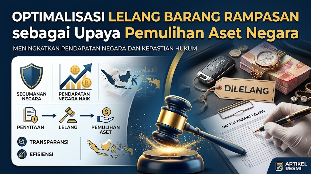 Optimalisasi Lelang Barang Rampasan sebagai Upaya Pemulihan Aset Negara