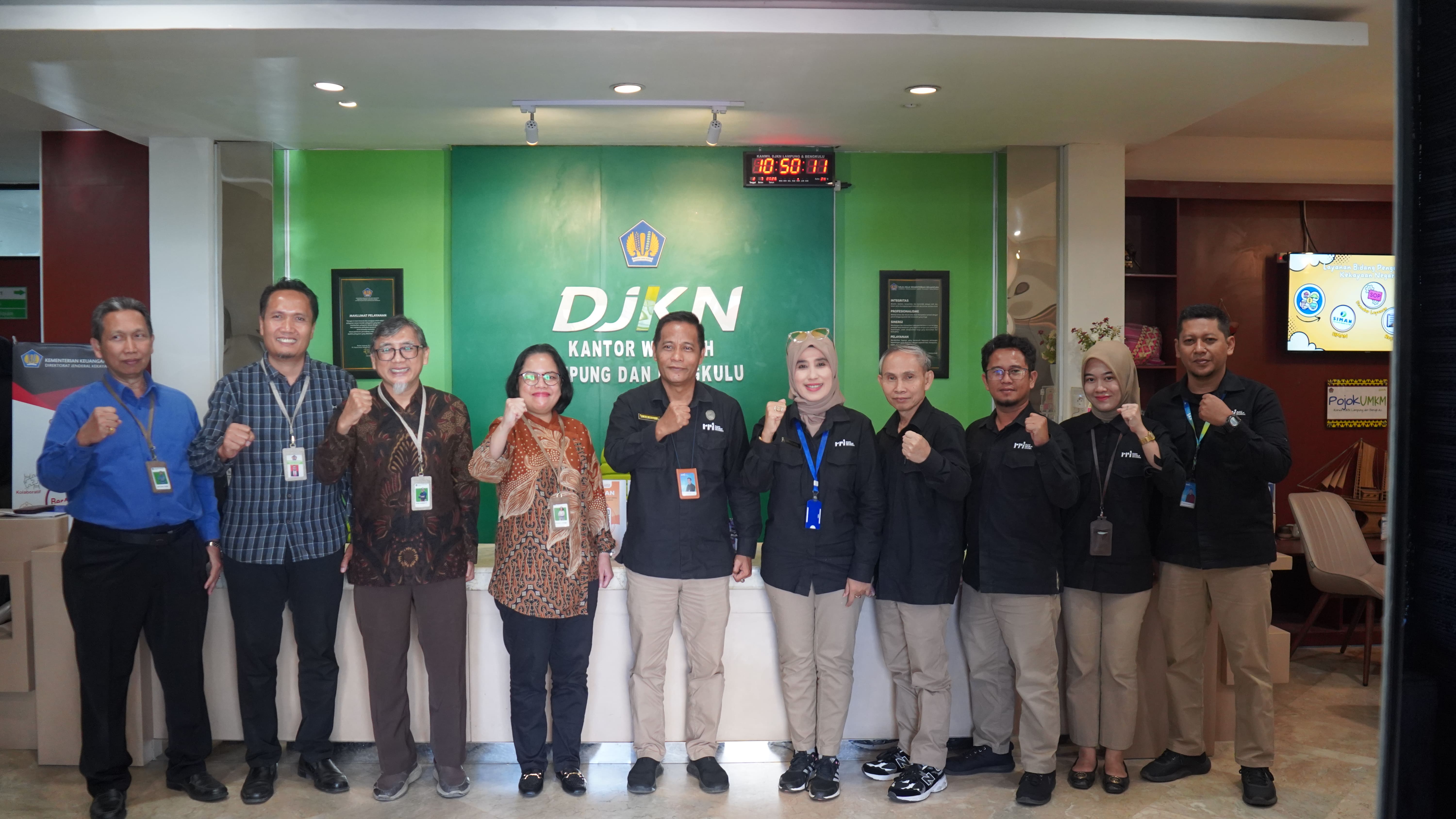Perkuat Sinergi, Kanwil DJKN Lampung dan Bengkulu Terima Kunjungan LPP RRI