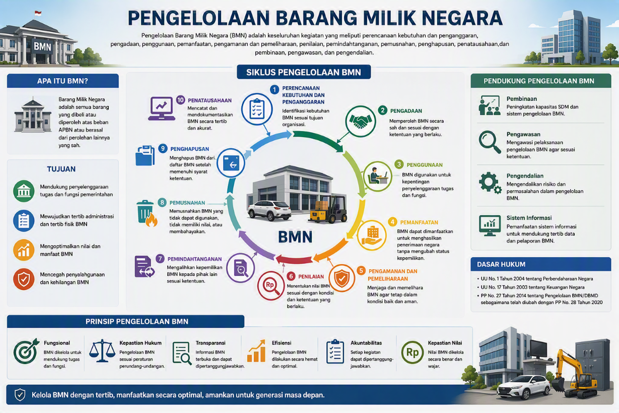 Indikator Kinerja Pengelolaan Barang Milik Negara: Penguatan Tata Kelola Aset Negara yang Akuntabel, Produktif, dan Berkelanjutan