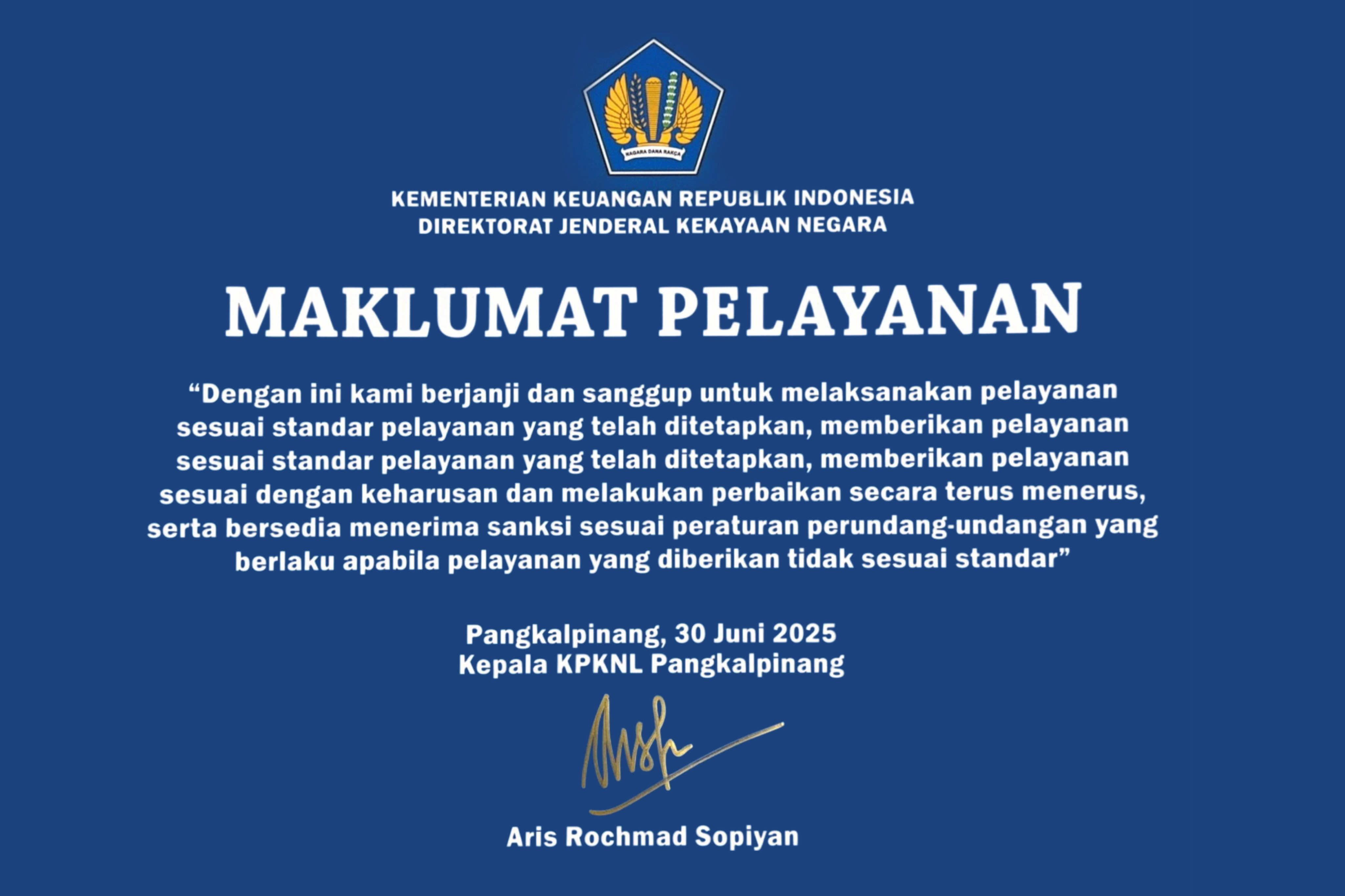 Maklumat Pelayanan 
