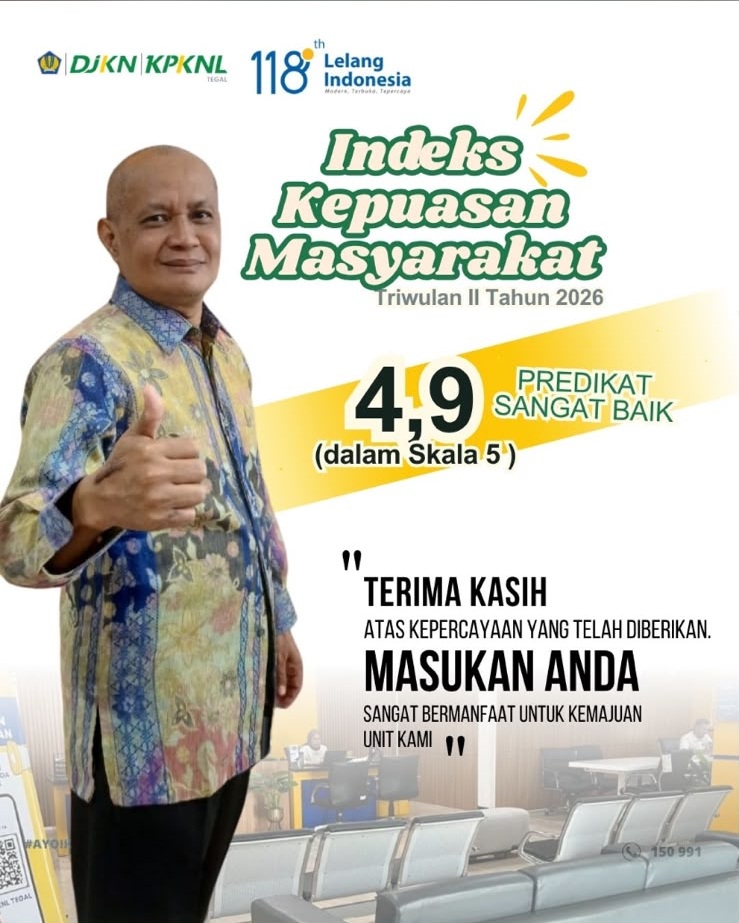 (IKM) KPKNL Tegal Periode Triwulan II Tahun 2026 sebesar 4,90