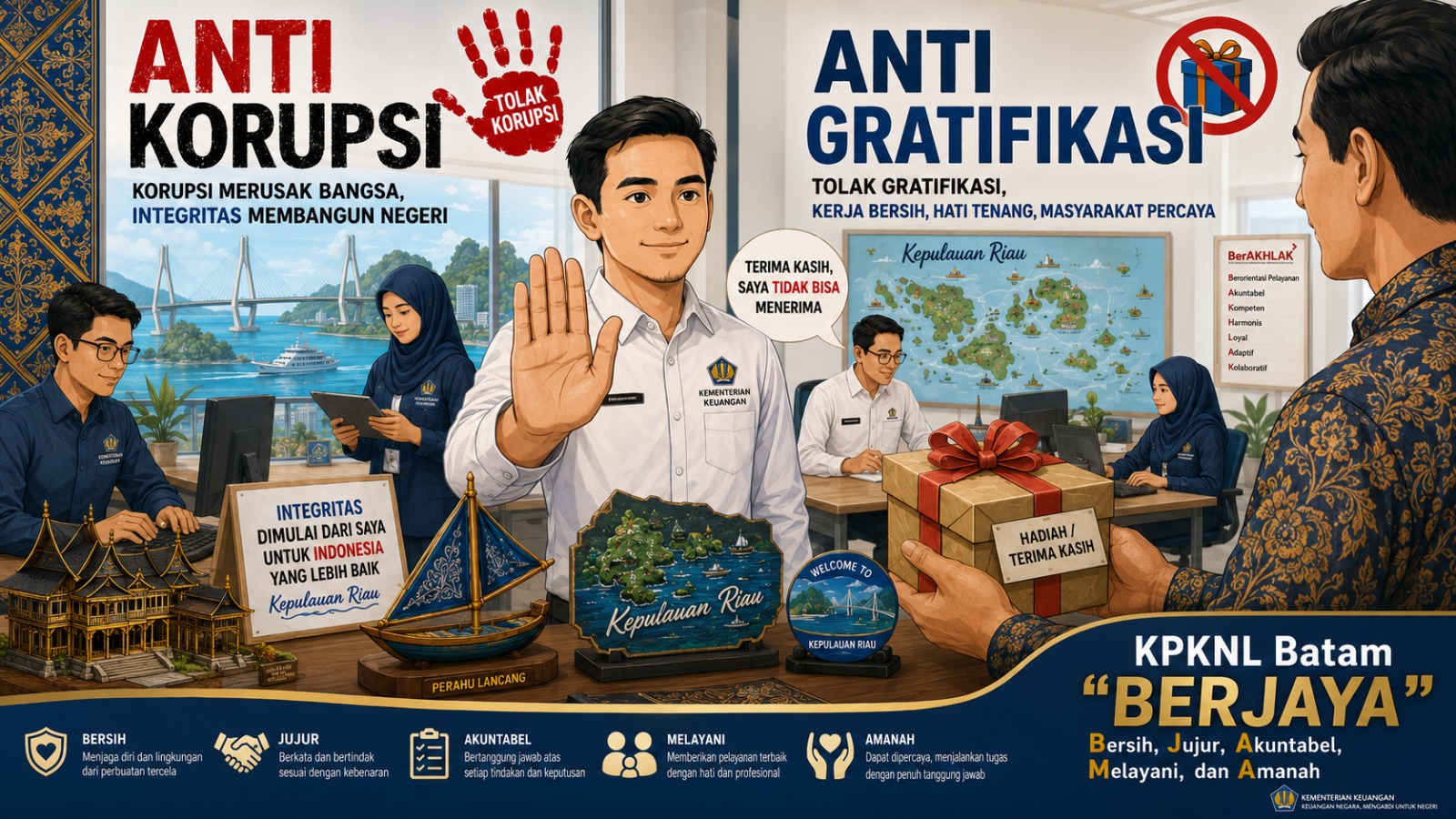 Gerakan Anti Korupsi KPKNL Batam 