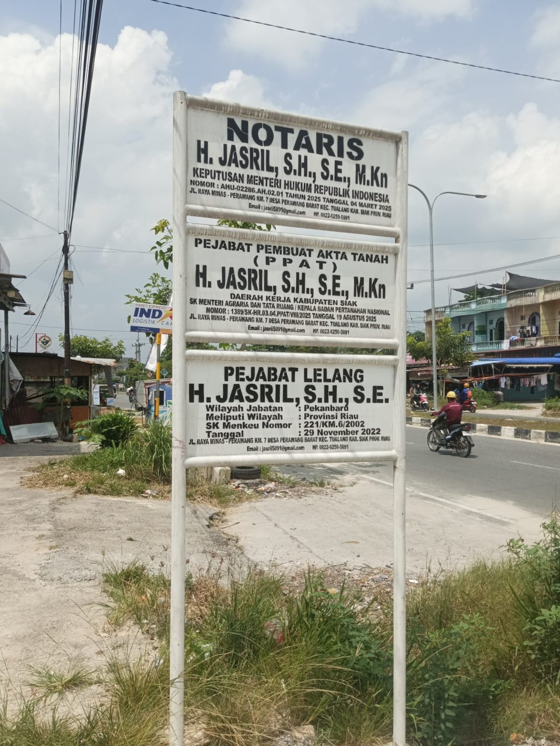 Tinjau Permohonan Pindah Alamat Kantor Pejabat Lelang Kelas II H. Jasril, S.H., S.E.