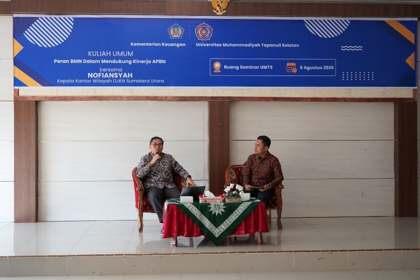 Berikan Kuliah Umum, Kepala Kantor Wilayah DJKN Sumatera Utara Sampaikan Peran BMN dalam Mendukung Kinerja APBN 