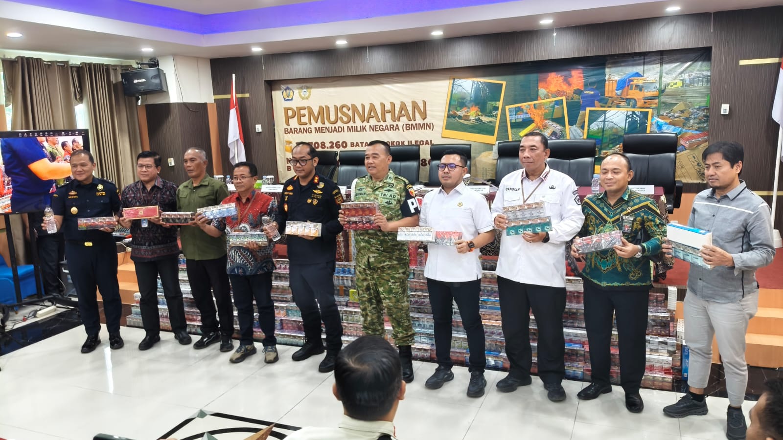 Pemusnahan Barang Kena Cukai Ilegal Barang Hasil Penindakan Lainnya KPPBC Madura