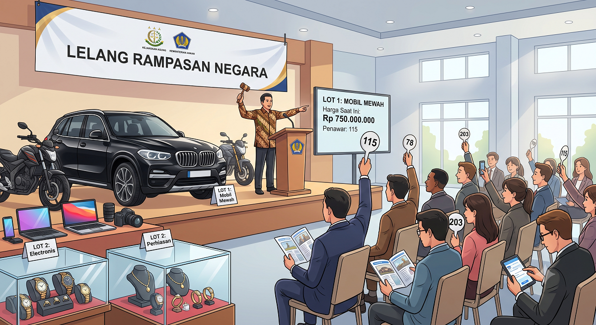 Dinamika Pasar Lelang Eksekusi Barang Rampasan Negara: Analisis Efisiensi Distribusi Harta Perspektif Ekonomi Islam