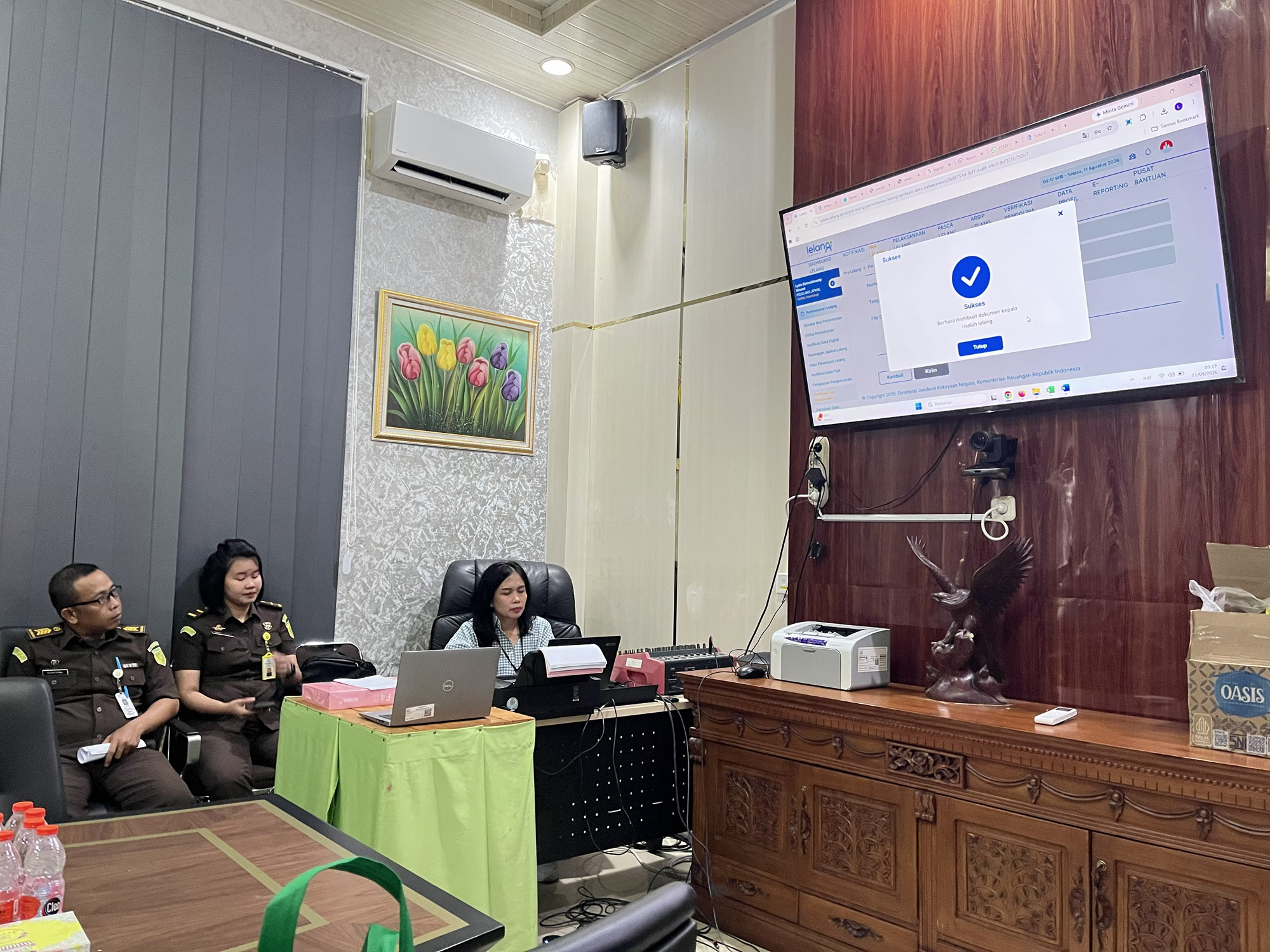 Wujudkan Optimalisasi Barang Rampasan, KPKNL Palembang Sukses Dukung Pelaksanaan Lelang Serentak Kejaksaan Negeri