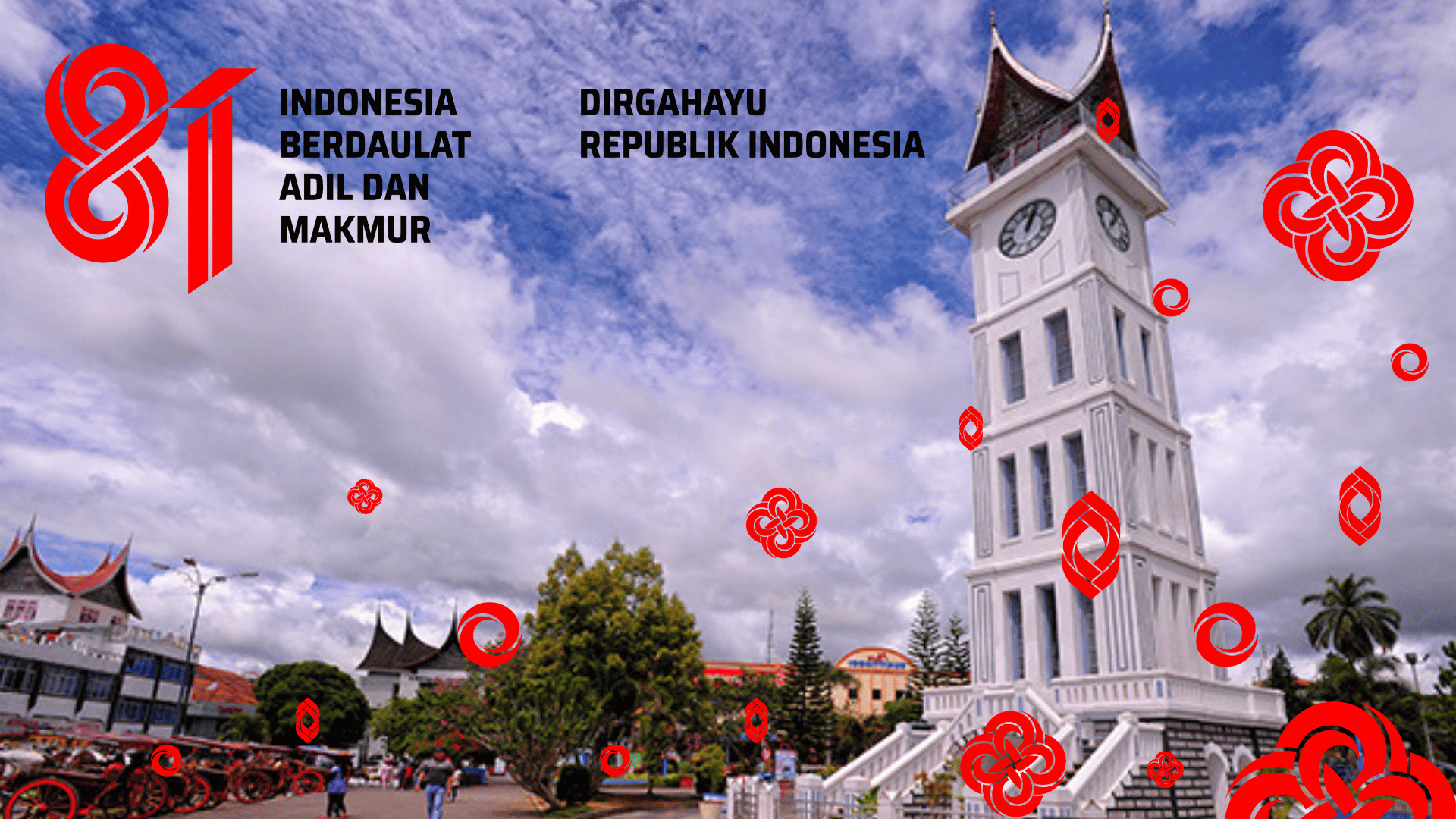 Jam Gadang HUT RI 81