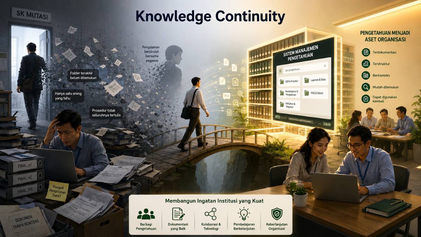 Dari pengalaman individu menjadi pengetahuan bersama : Membangun Knowledge Continuity Management dalam Organisasi