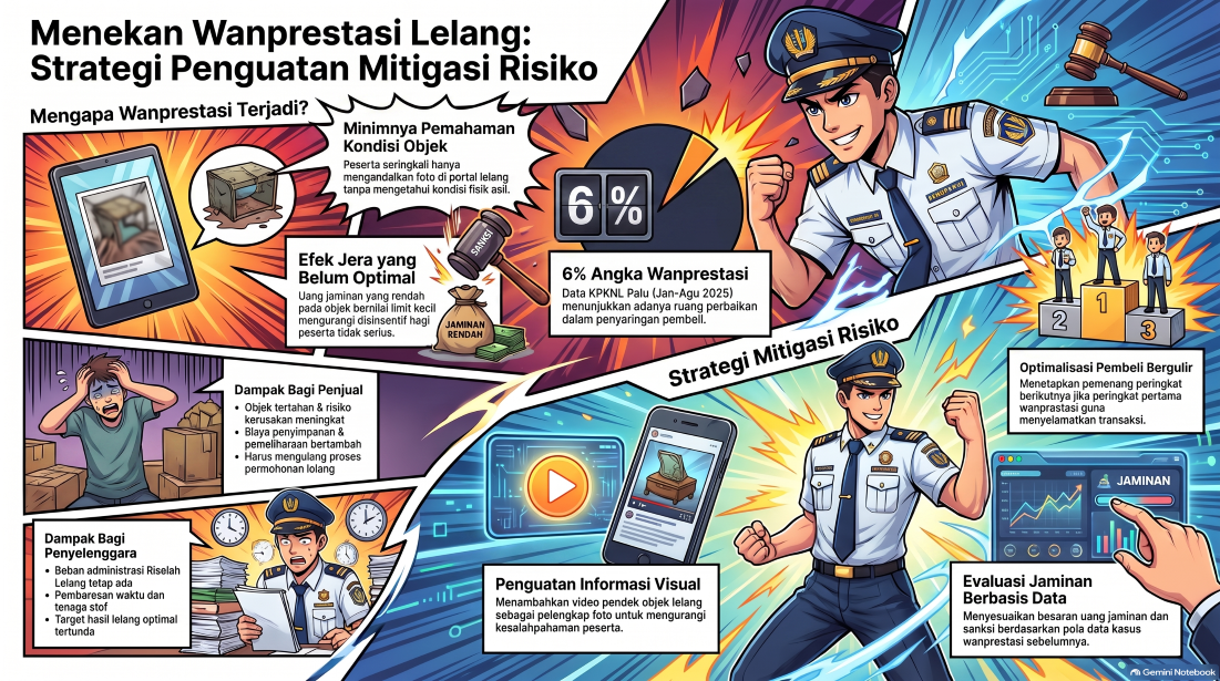 Menekan Wanprestasi Lelang melalui Penguatan Mitigasi Risiko