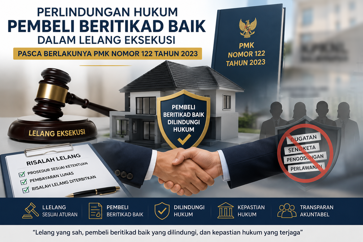 Perlindungan Hukum bagi Pembeli Beritikad Baik dalam Lelang Eksekusi Pasca PMK Nomor 122 Tahun 2023: Perspektif Tugas dan Fungsi DJKN