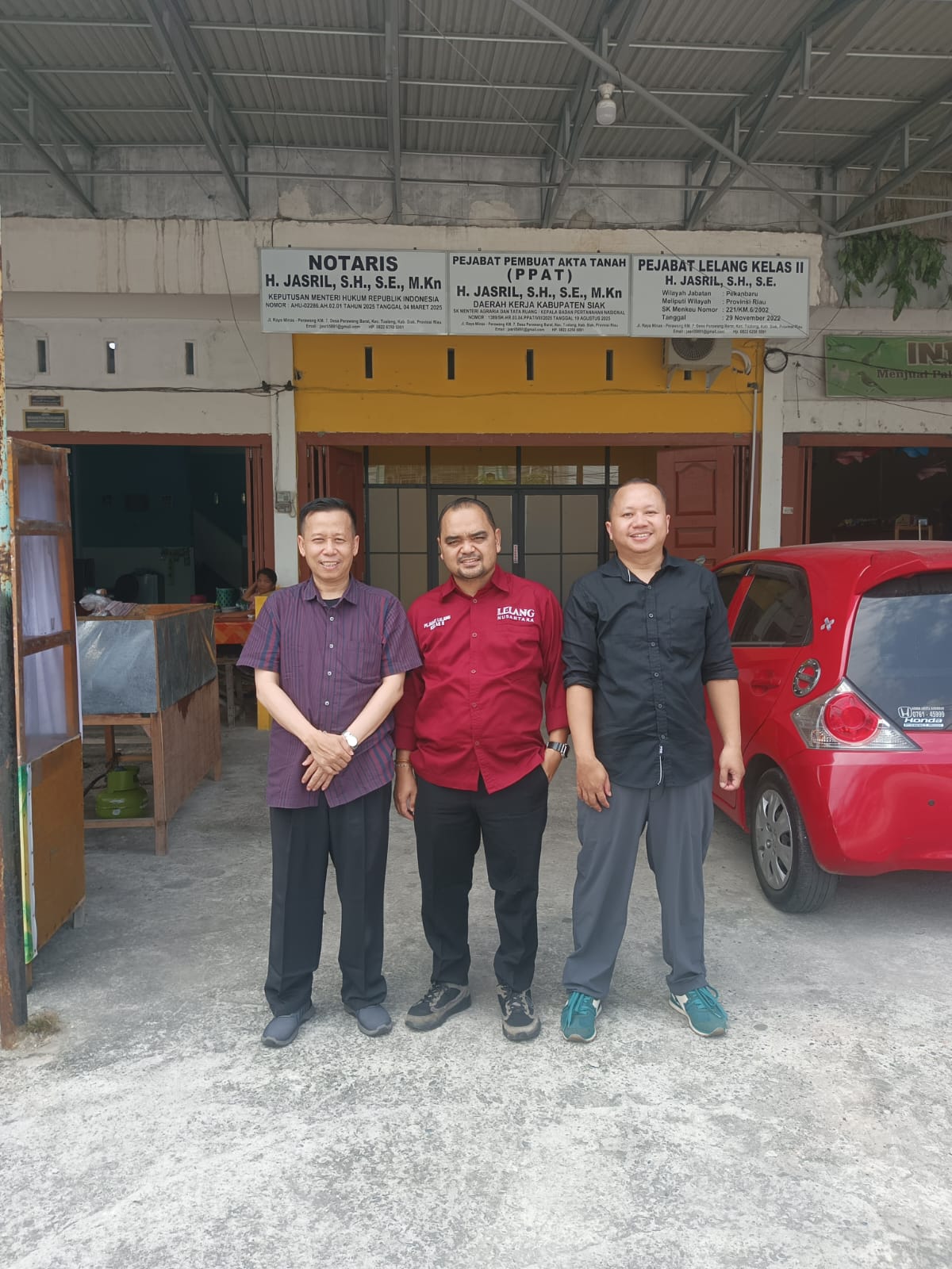 Tinjau Permohonan Pindah Alamat Kantor Pejabat Lelang Kelas II H. Jasril, S.H., S.E.