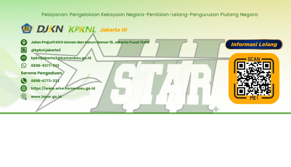 Informasi Layanan KPKNL Jakarta III