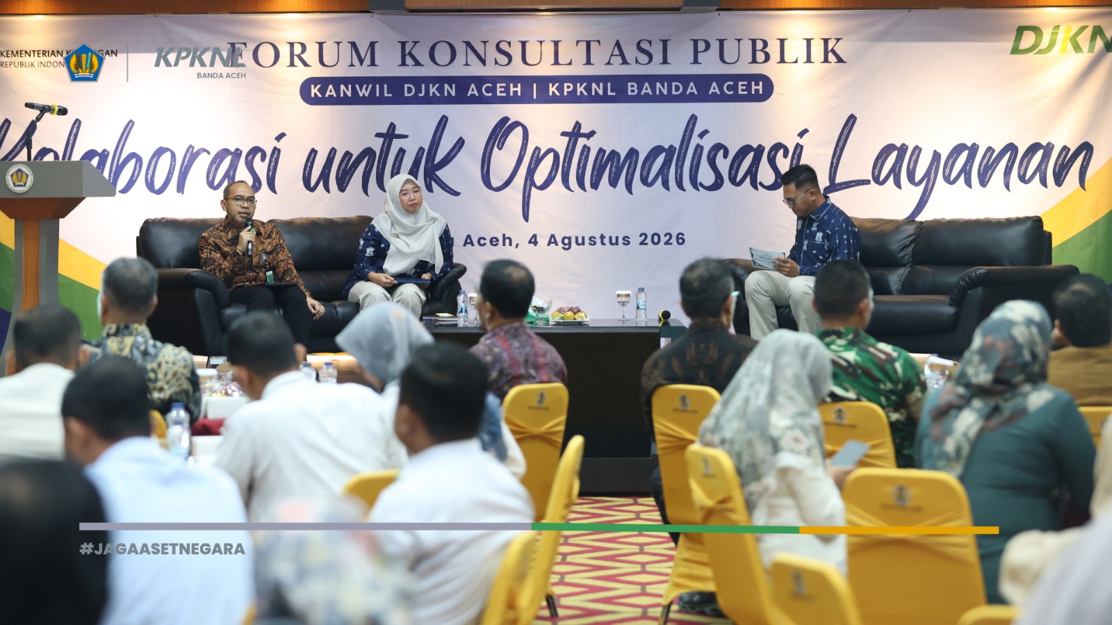 Kolaborasi untuk Optimalisasi Layanan, KPKNL Banda Aceh dan Kanwil DJKN Aceh Gelar Forum Konsultasi Publik Tahun 2026