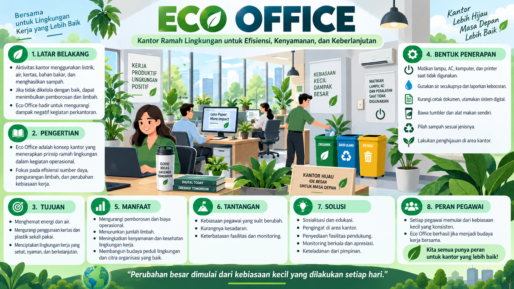 Eco Office: Membangun Lingkungan Kerja yang Ramah dan Berkelanjutan