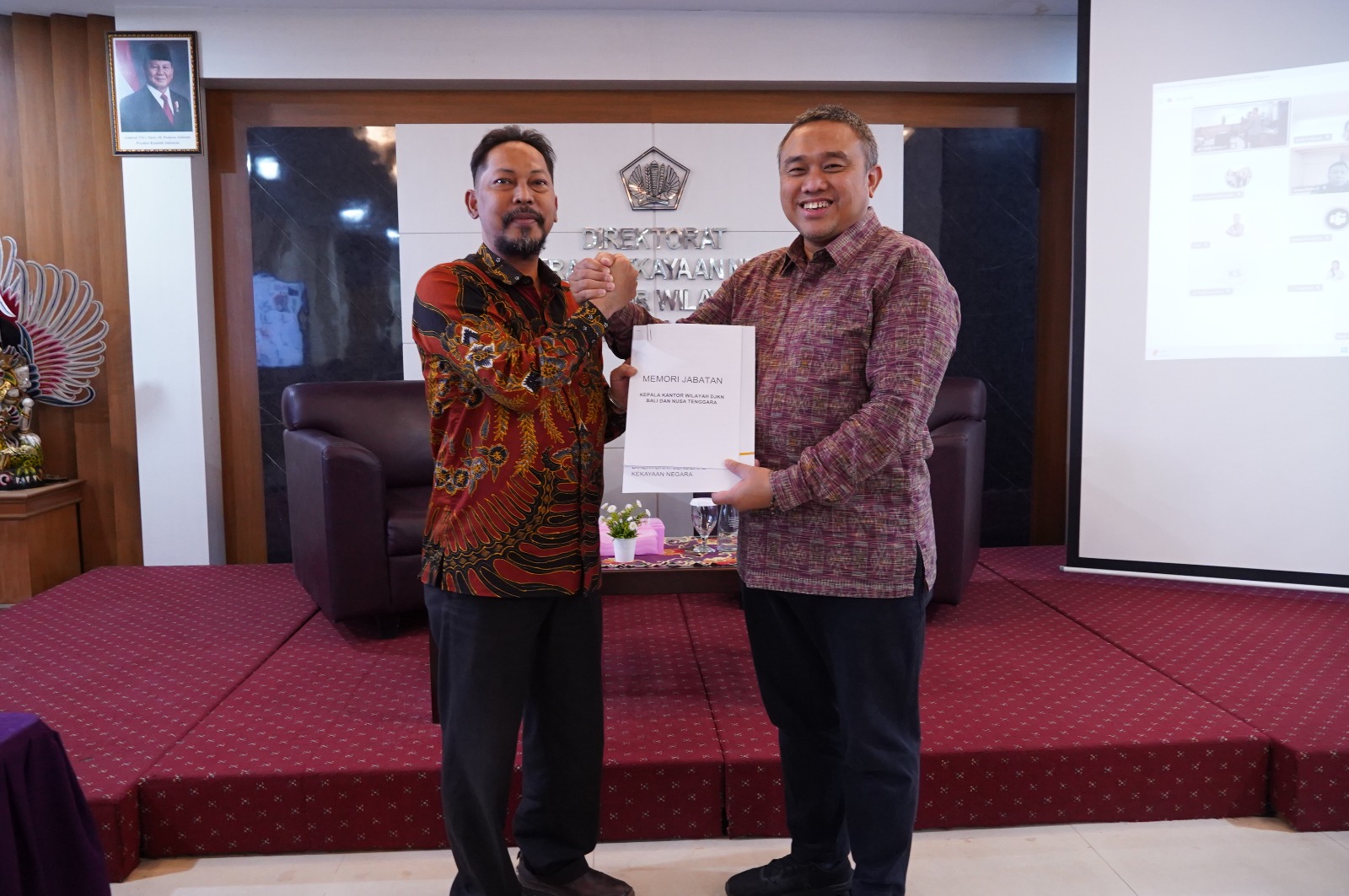 Serah Terima Jabatan, Estafet Kepemimpinan Kanwil DJKN Balinusra Berlanjut kepada Arinto Setyo Mulyawan