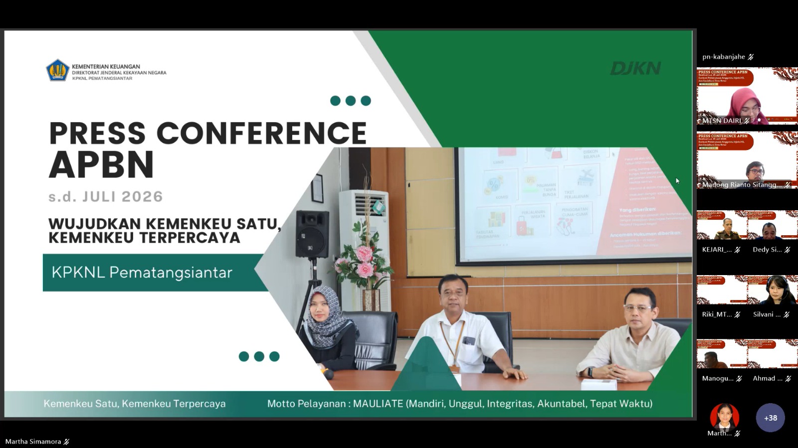 Press Conference APBN Realisasi sampai dengan 31 Juli 2026