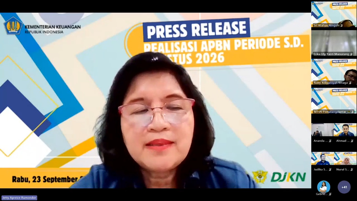 Press Release APBN KPPN Pematangsiantar periode sampai dengan 31 Agustus 2026