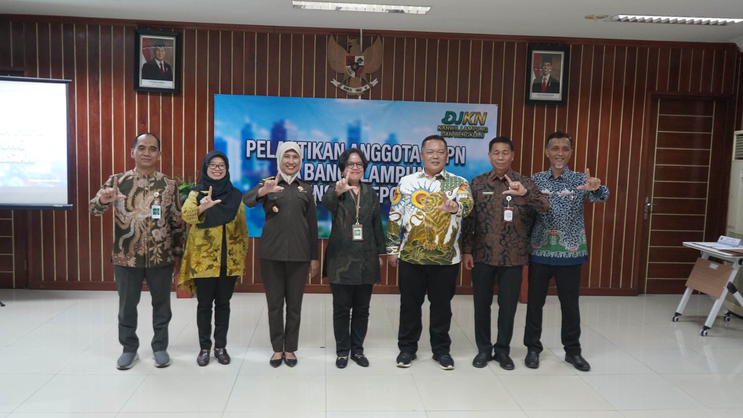Pelantikan PUPN Cabang Lampung dari Unsur Kepolisian