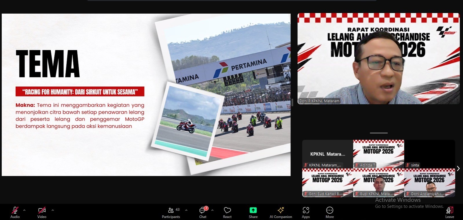 Konsolidasi Lelang Amal MotoGP 2026